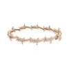 DJULA Barbel&eacute; 18K Rose Gold & Diamond Bangle For Men