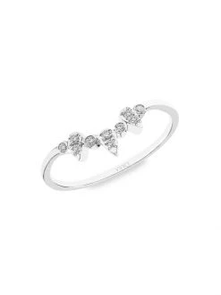 DJULA Mix & Match Multi-Spikes 18K White Gold & Diamond Ring