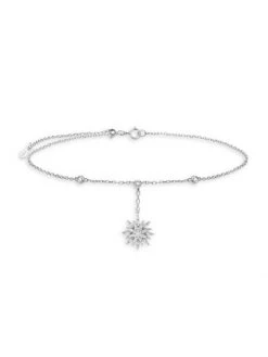 DJULA Soleil 18K White Gold & Diamond Anklet