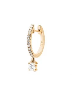 DJULA Glam Rock 18K Yellow Gold & Diamond Huggie Hoop Earring