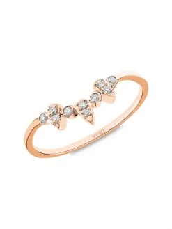 DJULA Mix & Match Multi-Spikes 18K Rose Gold & Diamond Ring