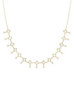 DJULA Gypsy 18K Yellow Gold & Diamond Lace Necklace