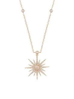 DJULA Soleil 18K Yellow Gold & Diamond Pendant Necklace