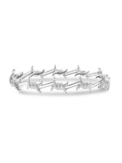 DJULA Barbelé 18K White Gold & Diamond Men's Bracelet For Men