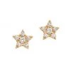 DJULA Magic Touch 18K Yellow Gold & Diamond Star Stud Earrings