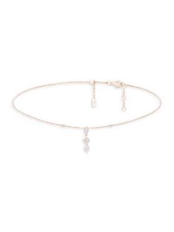DJULA Delicatesse 18K Rose Gold & Diamond Adjustable Choker