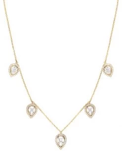 DJULA Marquise 18K Yellow Gold & Marquise Diamond Necklace