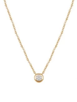 DJULA Magic Touch 18K Yellow Gold & Diamond Round Pendant Necklace