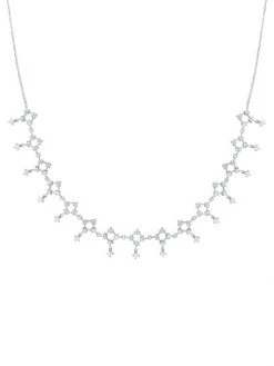 DJULA Gypsy 18K White Gold & Diamond Lace Necklace
