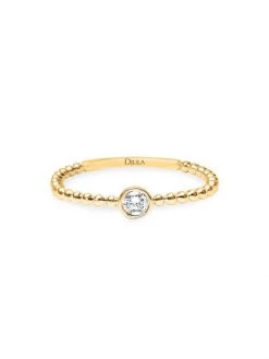 DJULA Mix & Match 18K Yellow Gold & Diamond Solitaire Ring