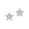 DJULA Magic Touch 18K White Gold & Diamond Star Stud Earrings