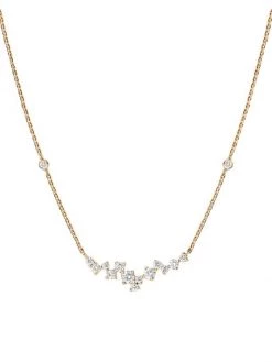DJULA Fairytale Mini Line 18K Yellow Gold & Diamond Pendant Necklace