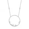 DJULA Fairytale 18K White Gold & Diamond Circle Pendant Necklace