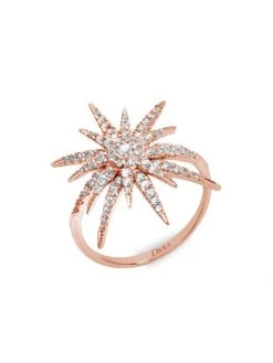 DJULA Soleil 18K Rose Gold & Diamond Ring